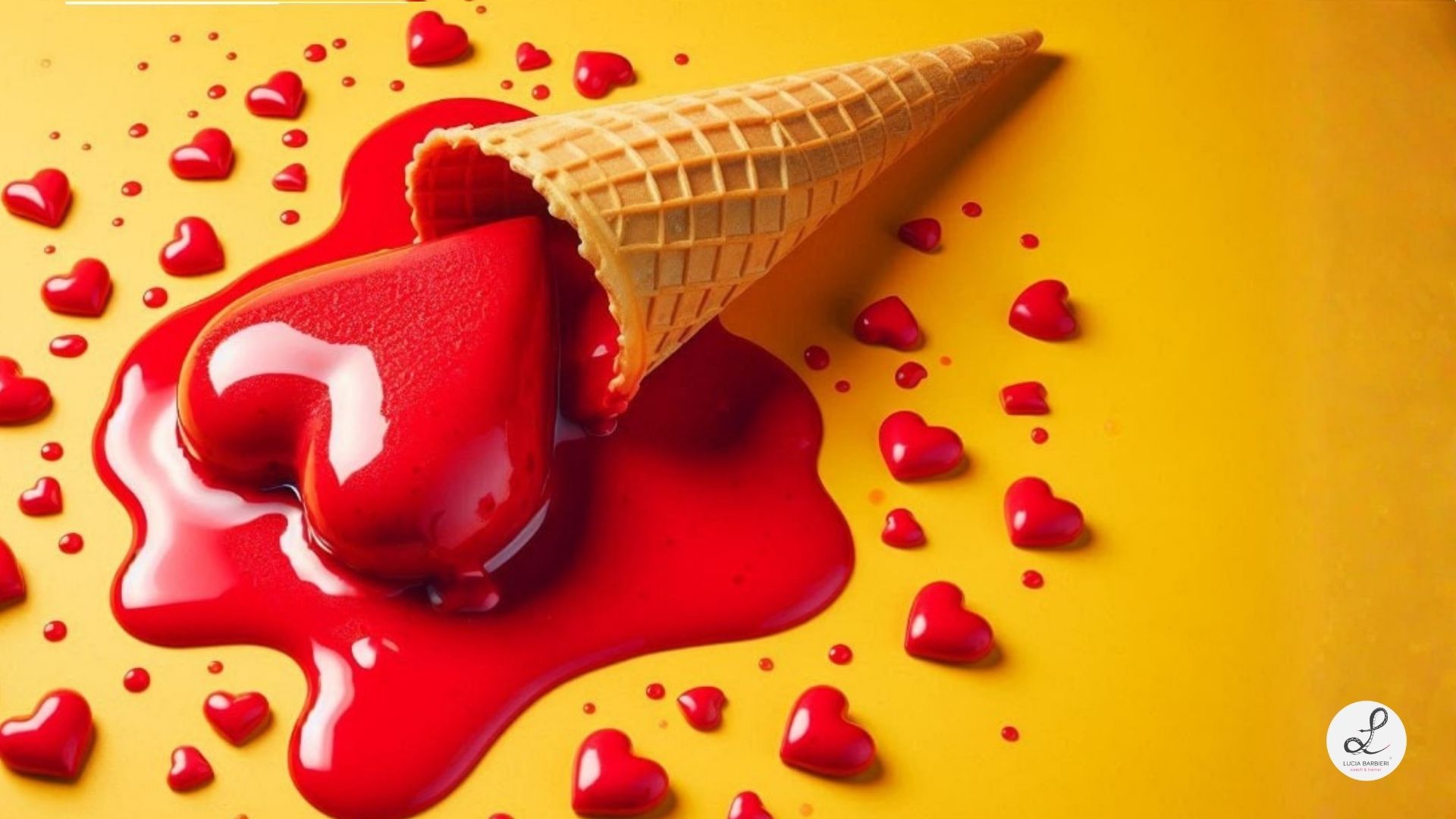 Cuore sciolto che rappresenta una relazione interrotta senza spiegazioni